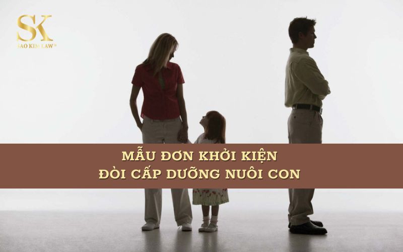 Mẫu đơn khởi kiện đòi cấp dưỡng nuôi con chuẩn luật mới 2025