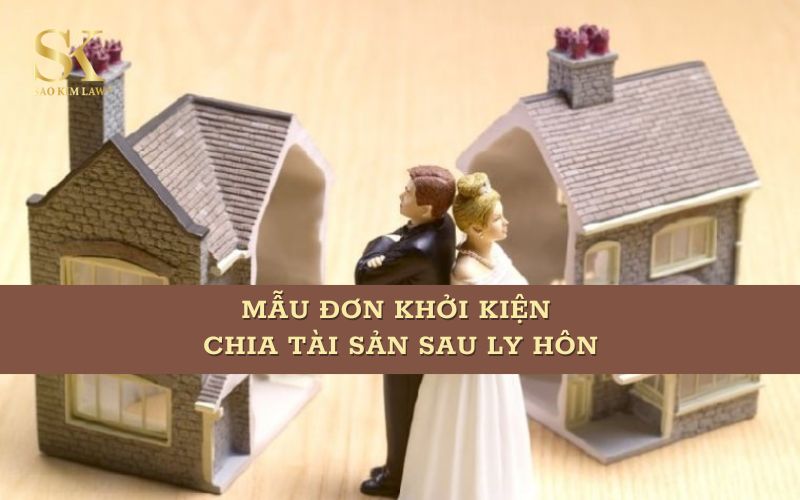 Hướng dẫn viết mẫu đơn khởi kiện chia tài sản sau ly hôn