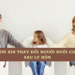 Mẫu đơn khởi kiện thay đổi người trực tiếp nuôi con sau ly hôn