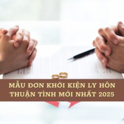 Mẫu đơn khởi kiện ly hôn thuận tình mới nhất 2025