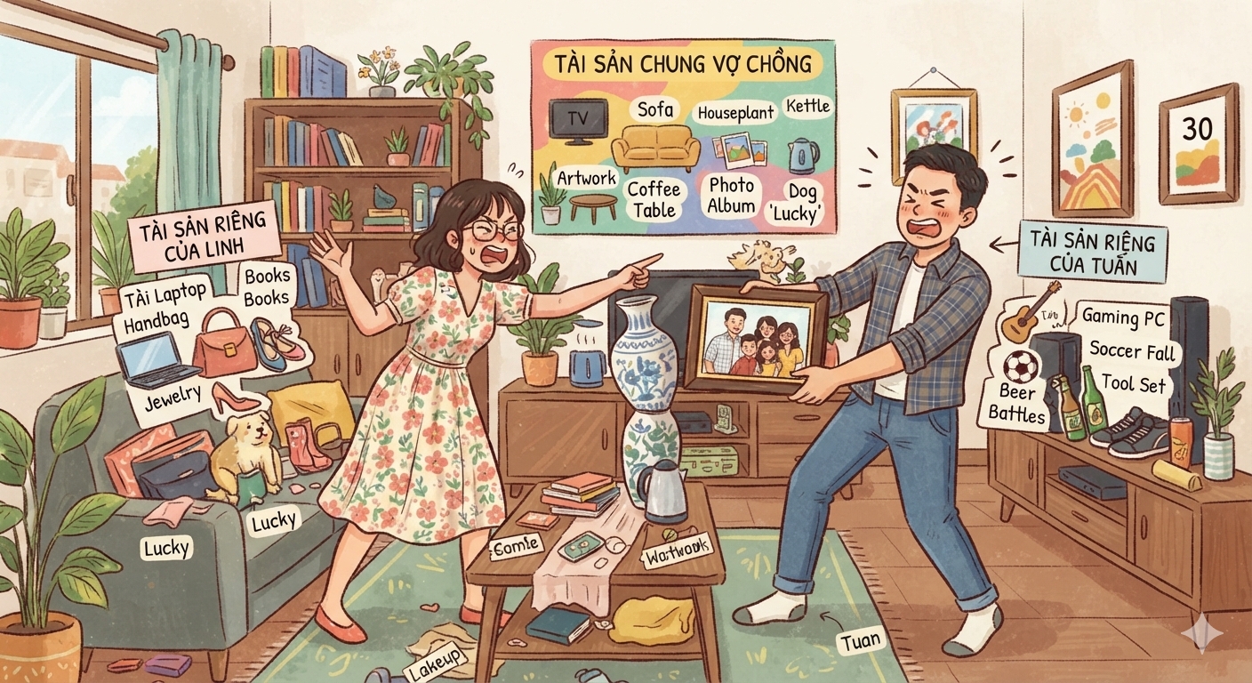 Tài sản riêng đã nhập vào tài sản chung: chứng minh thế nào khi ly hôn